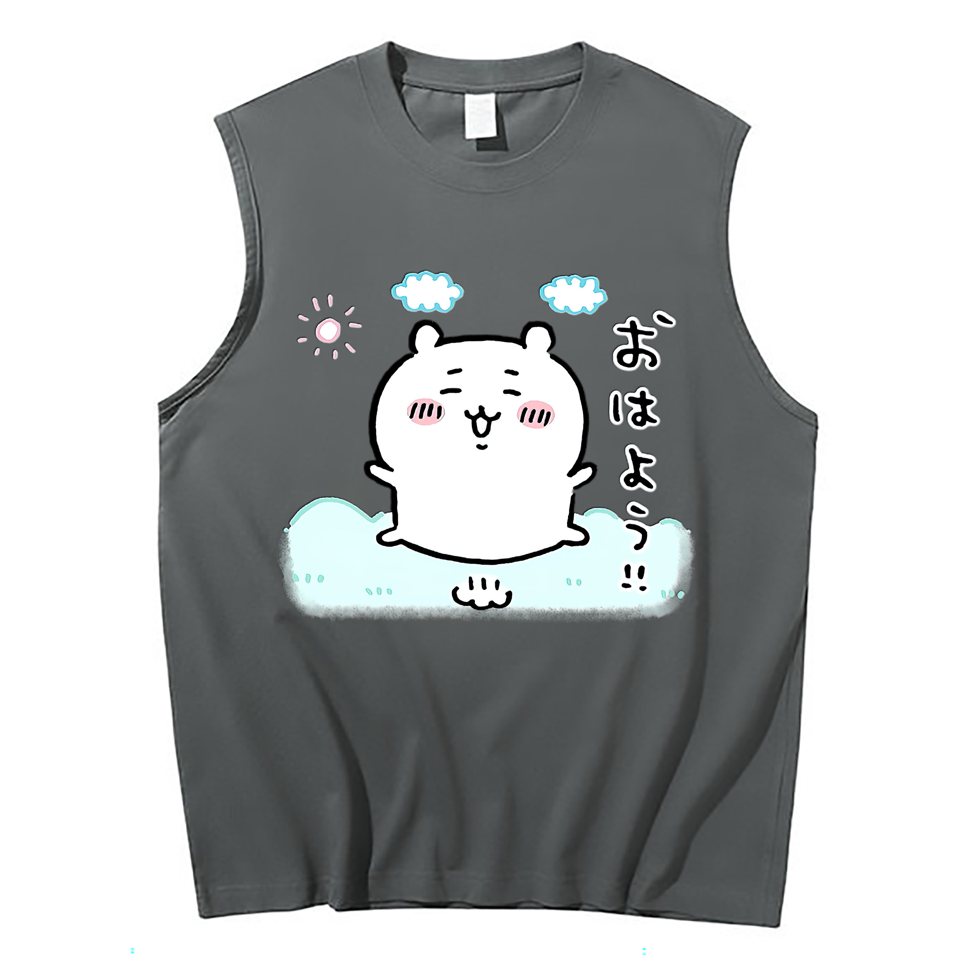 （画像用） ちいかわ ちいかわ Chii-kawa chiikawa コットン100％タンクトップ（フロントプリント）